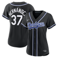 Teoscar Hernández Los Angeles Dodgers Women's Fashion Black Out Jersey