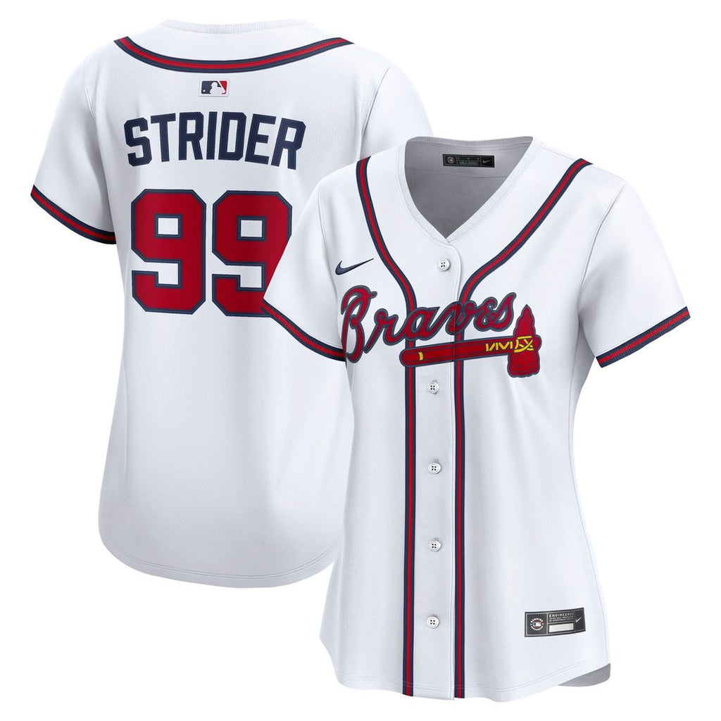 Spencer Strider Atlanta Braves Women's Home Jersey - White