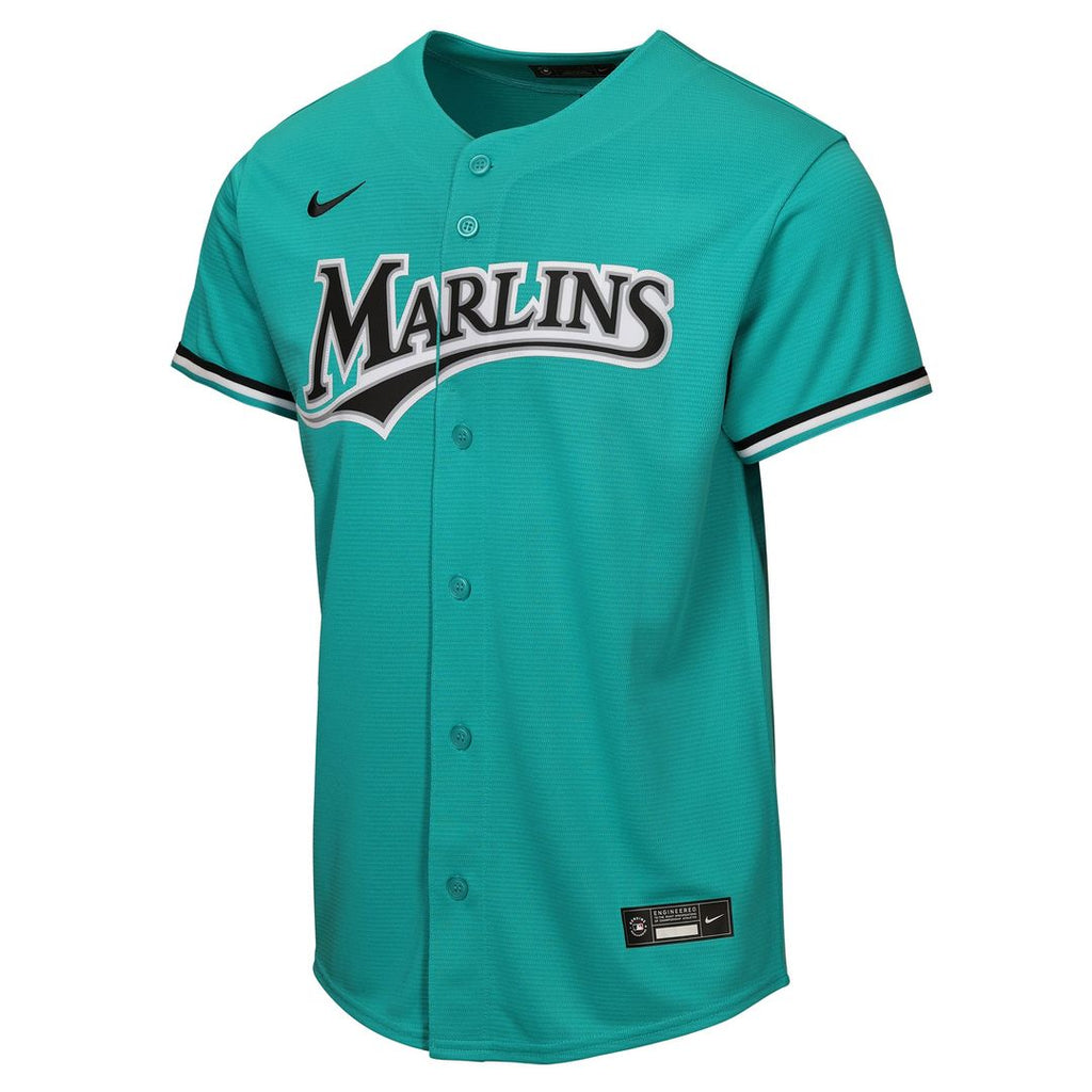 Miami Marlins Youth Alternate Jersey - Teal