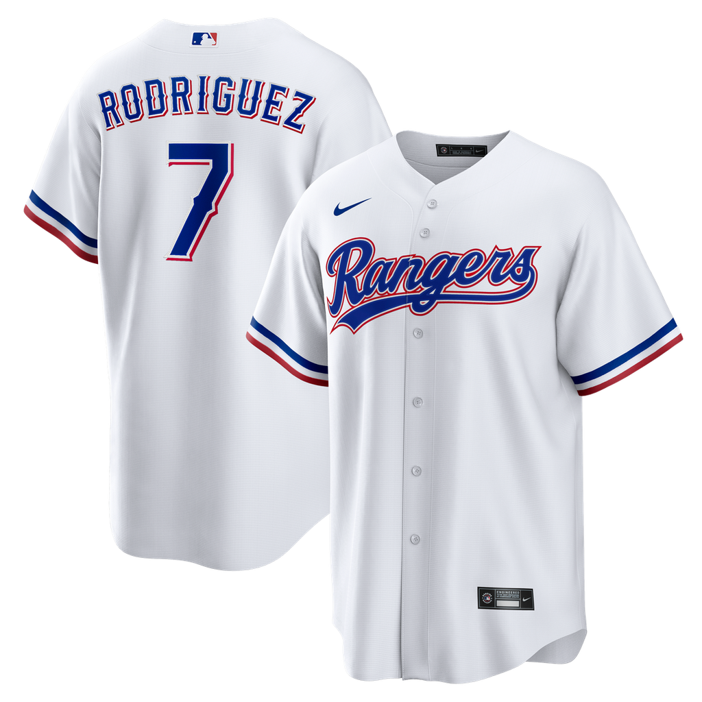 Ivan Rodriguez Texas Rangers Home Retired Player Jersey - White