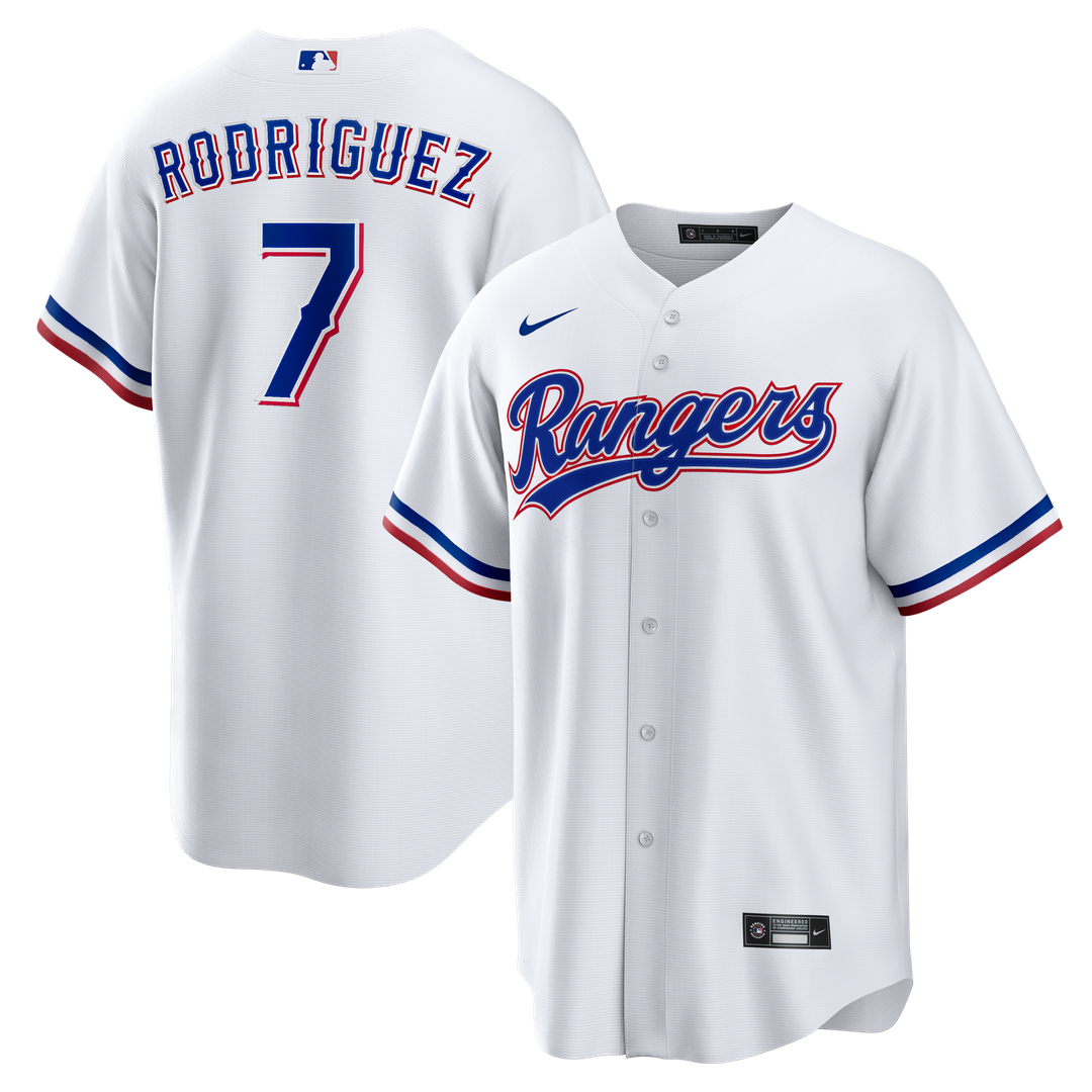 Ivan Rodriguez Texas Rangers Home Retired Player Jersey - White