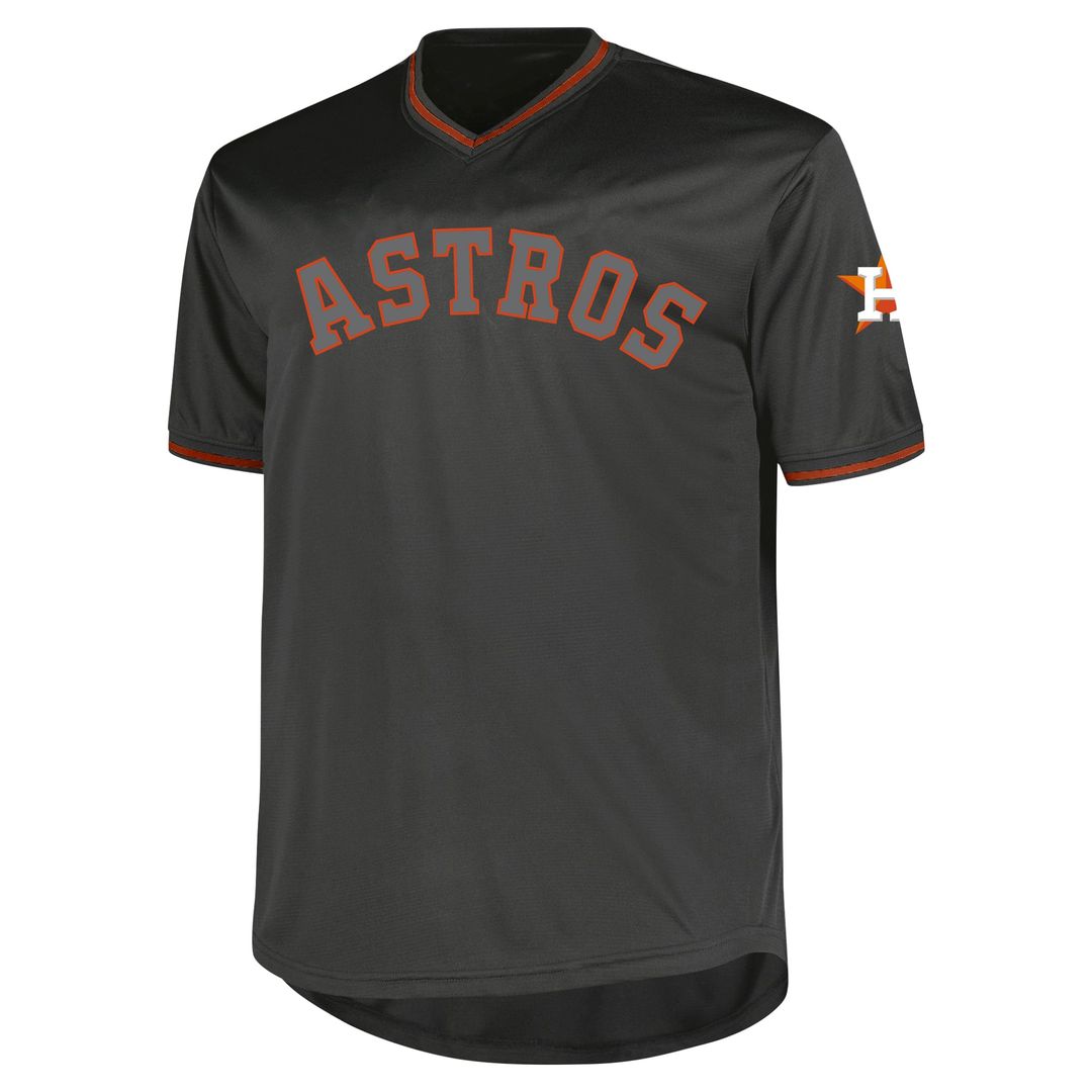Houston Astros Big & Tall Pop Fashion Jersey - Black