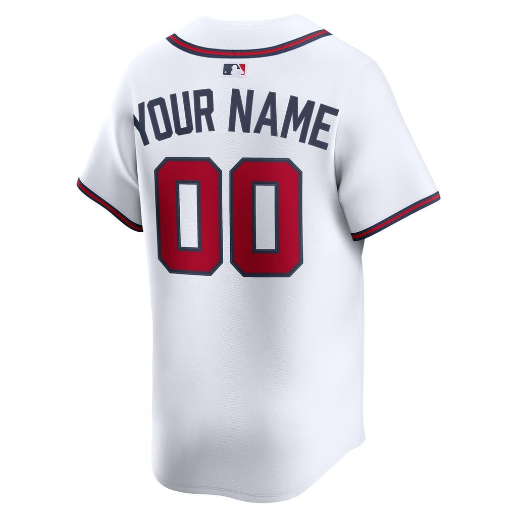 Atlanta Braves Home Limited Custom Jersey - White