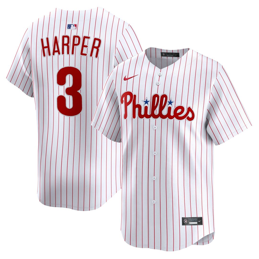 Bryce Harper Philadelphia Phillies Home Jersey - White