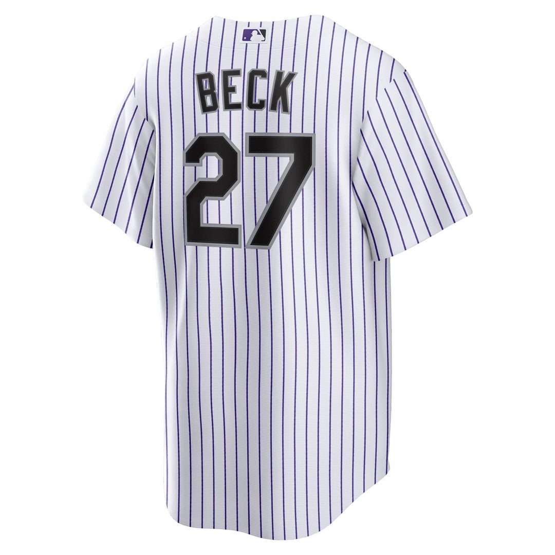 Beck Colorado Rockies Home Jersey - White