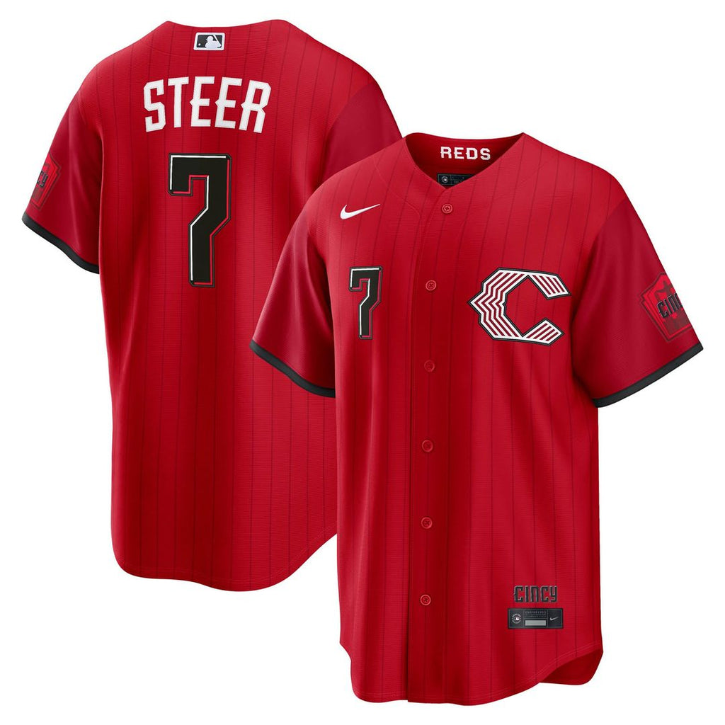 Spencer Steer Cincinnati Reds 2026 Jersey - Red