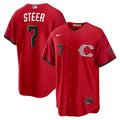 Spencer Steer Cincinnati Reds 2026 Jersey - Red