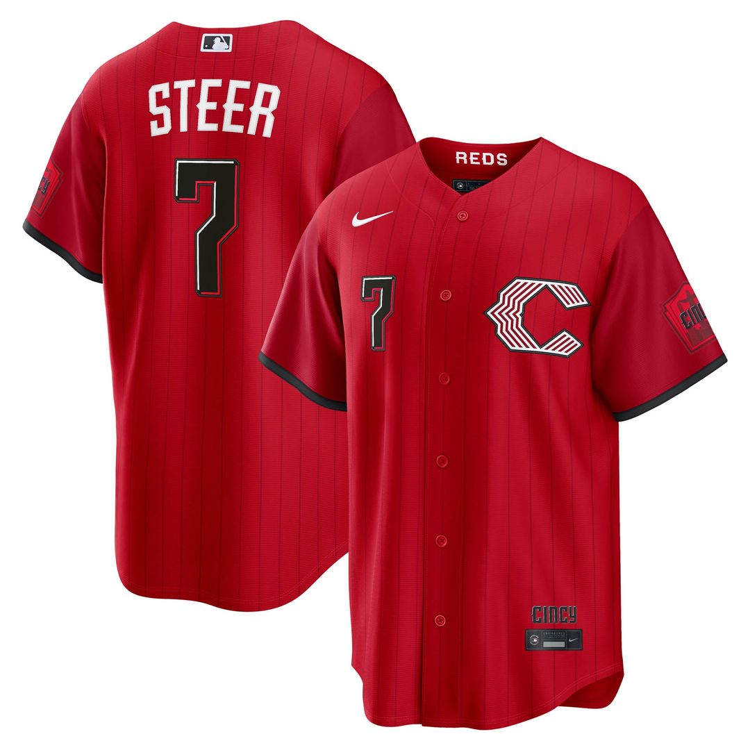 Spencer Steer Cincinnati Reds 2026 Jersey - Red
