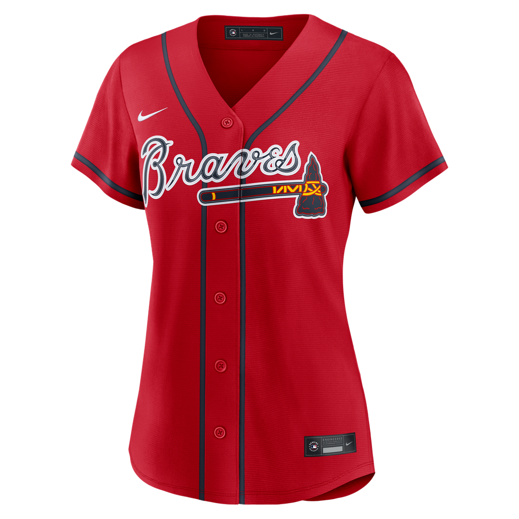 Ronald Acuña Jr. Atlanta Braves Women's Alternate Jersey - Navy