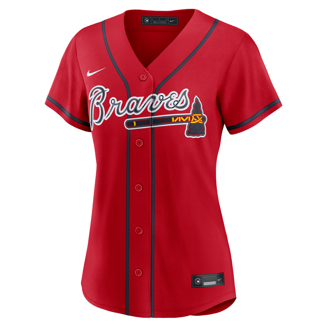 Ronald Acuña Jr. Atlanta Braves Women's Alternate Jersey - Navy