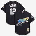 Wade Boggs Tampa Bay Rays Authentic Jersey - Black