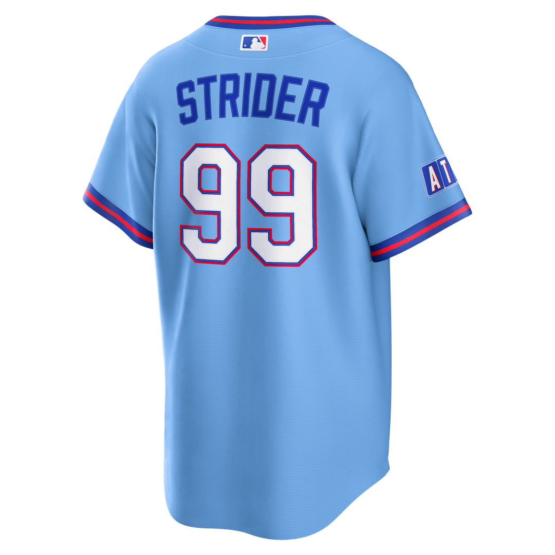 Spencer Strider Atlanta Braves 2026 Jersey - Powder Blue