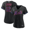 Francisco Lindor New York Mets Women's Alternate Jersey - Black