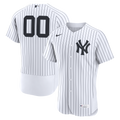 New York Yankees Home Authentic Custom Jersey - White