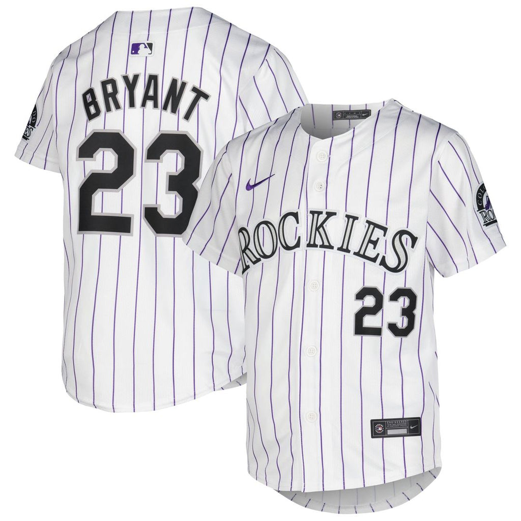Kris Bryant Colorado Rockies Youth Home Jersey - White
