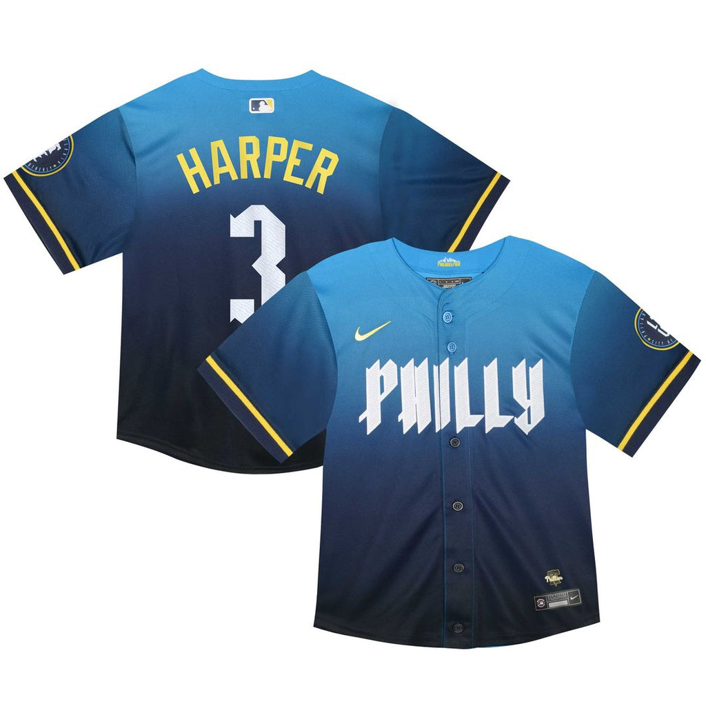 Bryce Harper Philadelphia Phillies Toddler 2024 Jersey - Blue