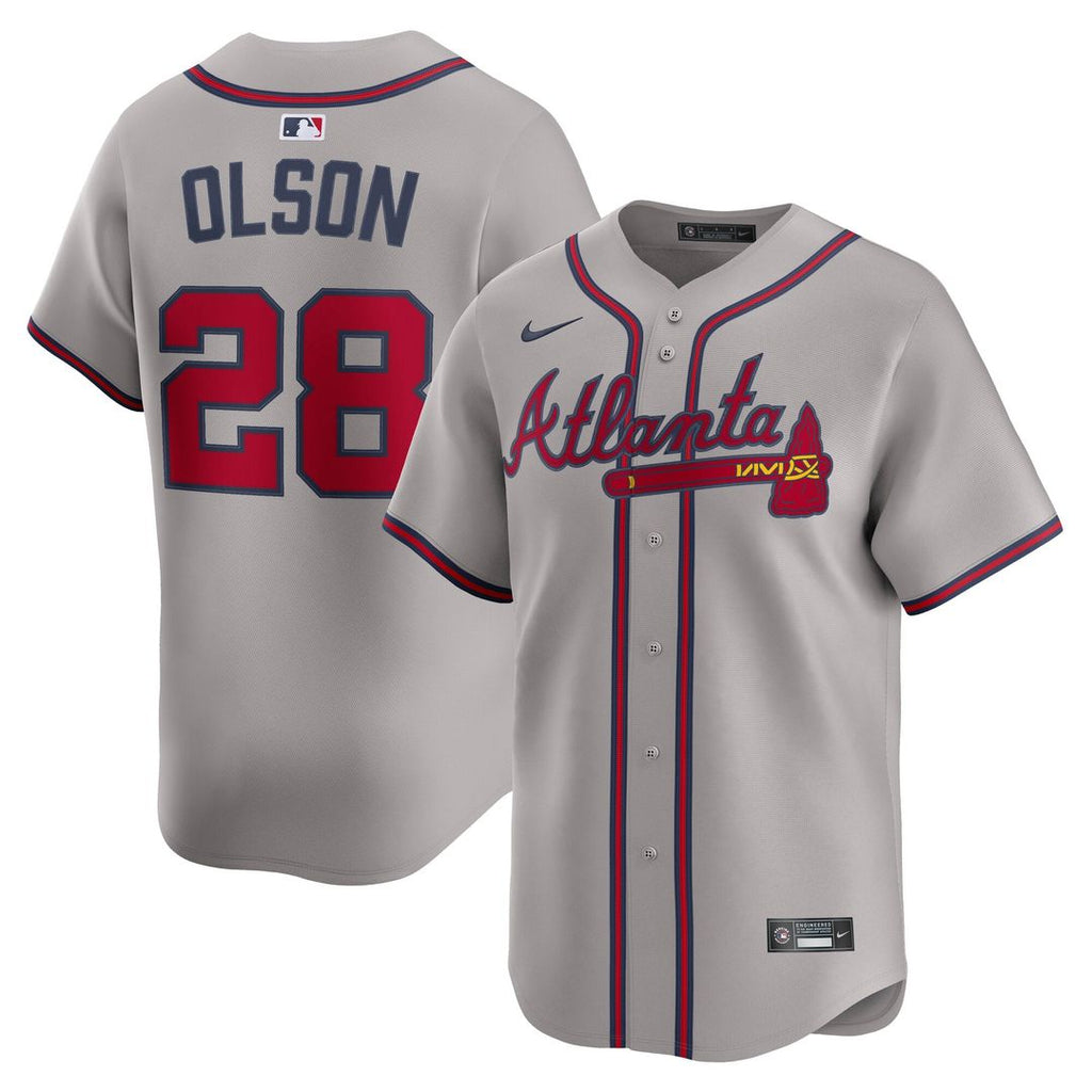 Matt Olson Atlanta Braves Road Jersey - Gray