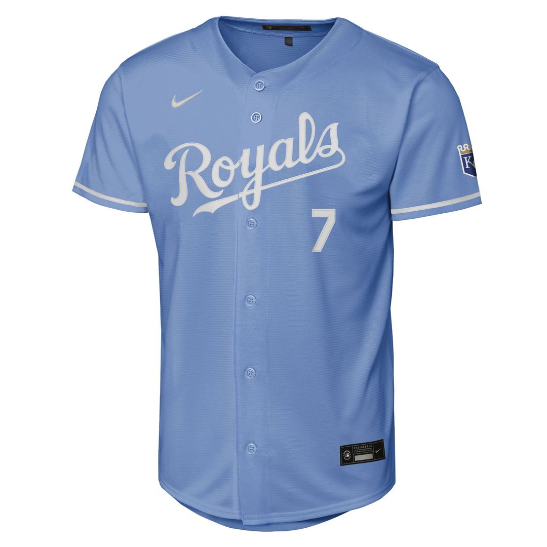 Bobby Witt Jr. Kansas City Royals Youth Alternate Jersey - Light Blue