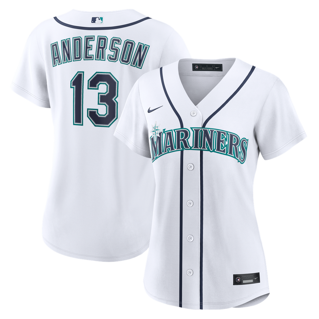 Kade Anderson Seattle Mariners Women's Home Jersey - White