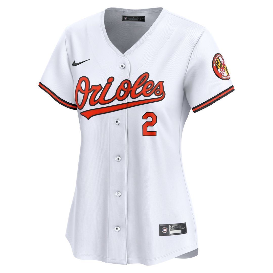 Gunnar Henderson Baltimore Orioles Women's Home Jersey - White