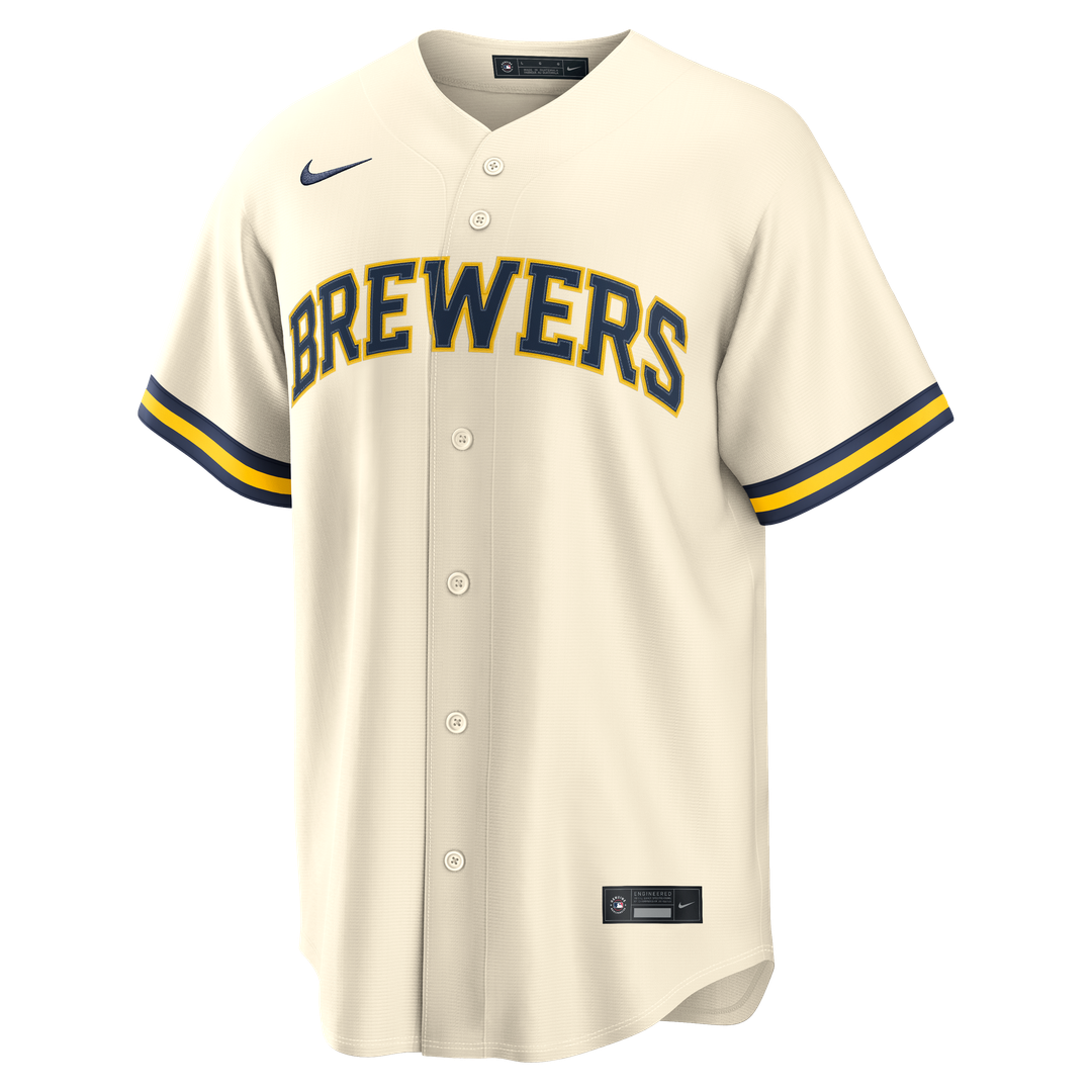 Dustin May Milwaukee Brewers Home Jersey - Cream