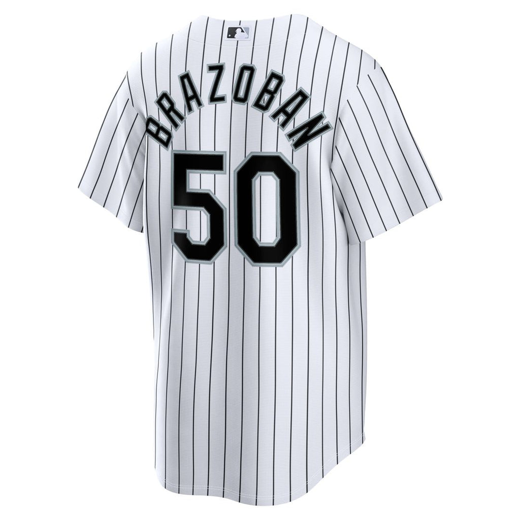 Huascar Brazoban Chicago White Sox Home Jersey - White
