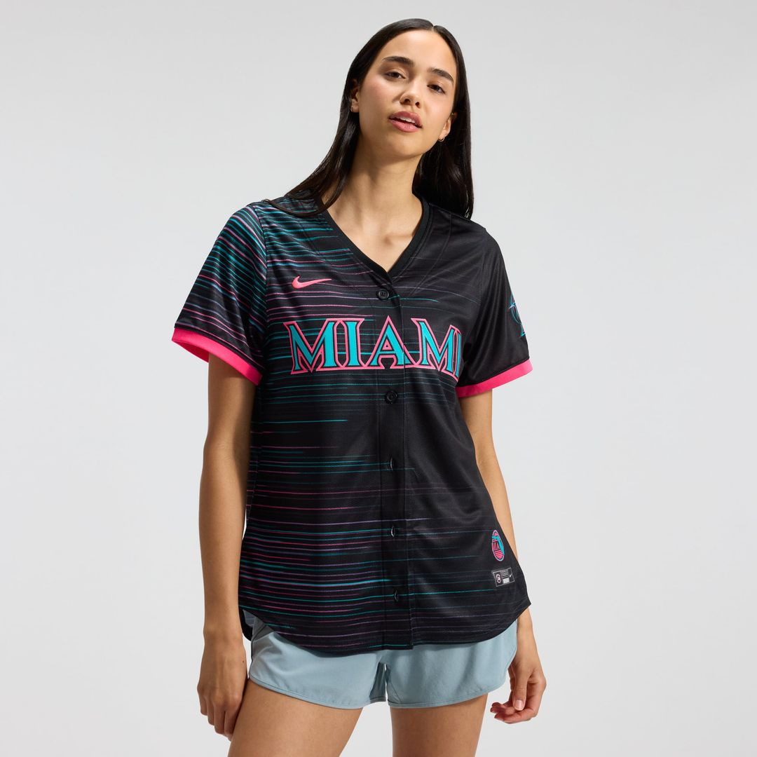 Miami Marlins Women's 2025 Jersey - Black