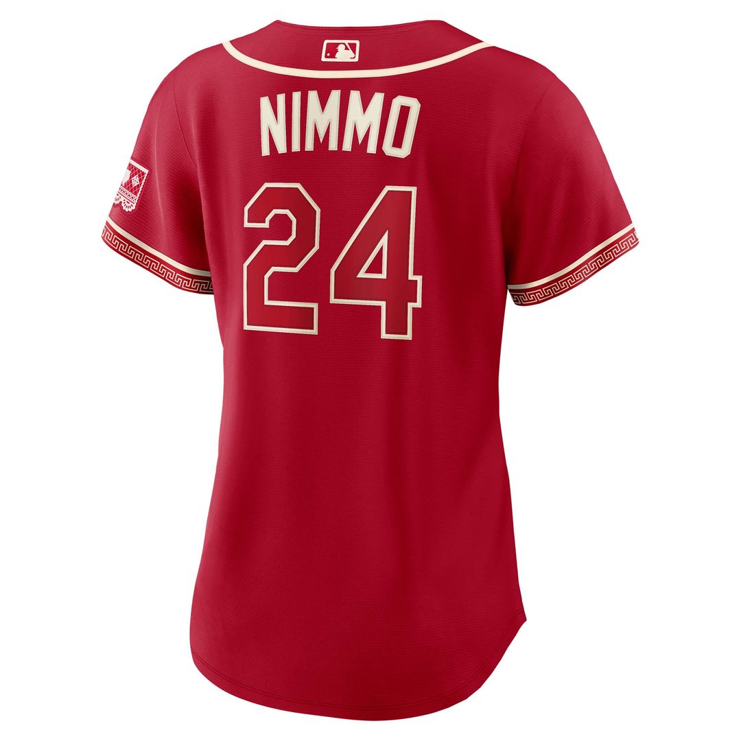 Brandon Nimmo Texas Rangers Women's 2026 Jersey - Red