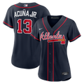 Ronald Acuña Jr. Atlanta Braves Women's Alternate Jersey - Navy