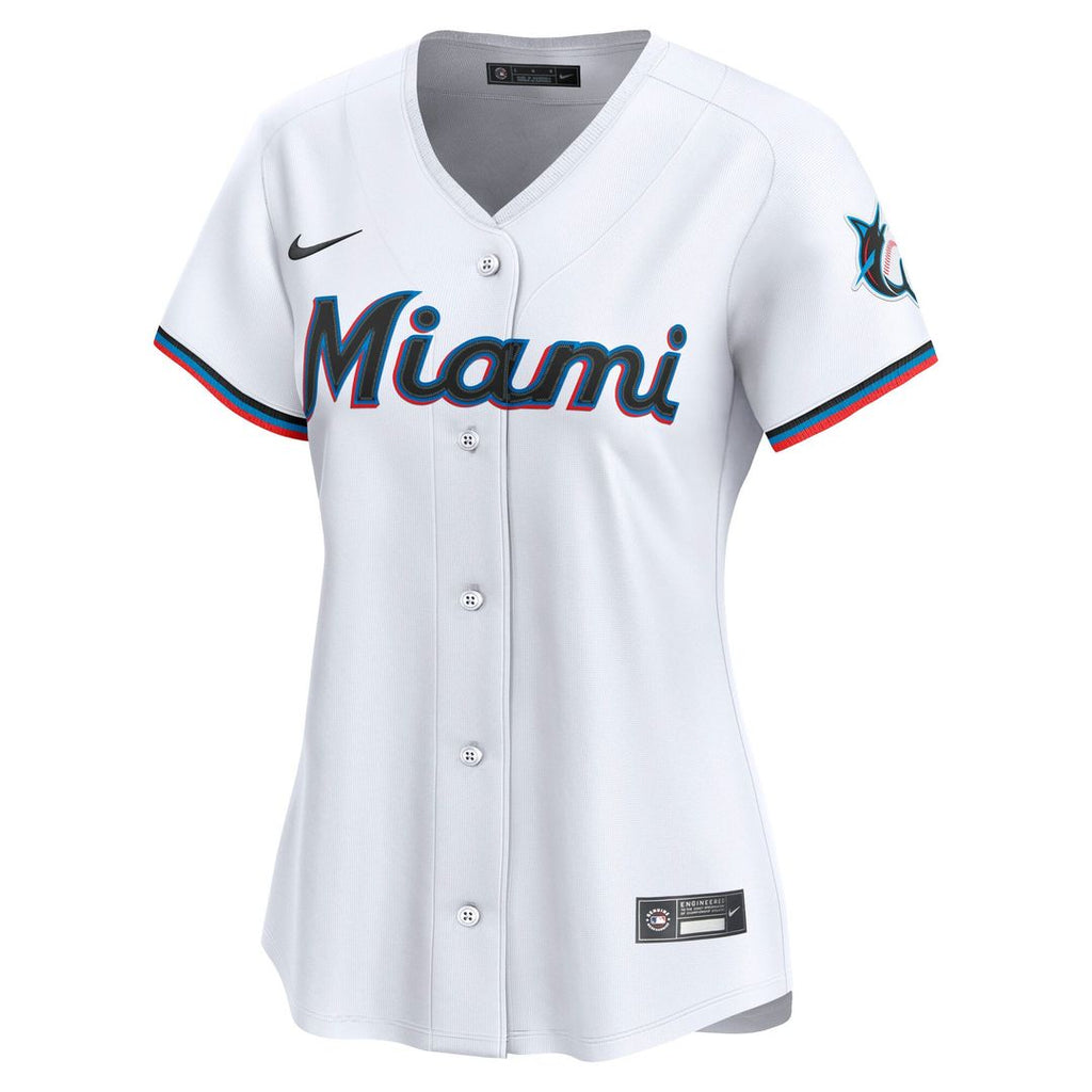 Miami Marlins Women's Home Jersey - White