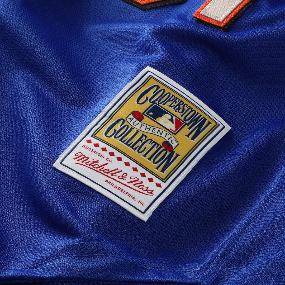 Mike Piazza New York Mets Mesh Batting Practice Button-Up Jersey - Orange