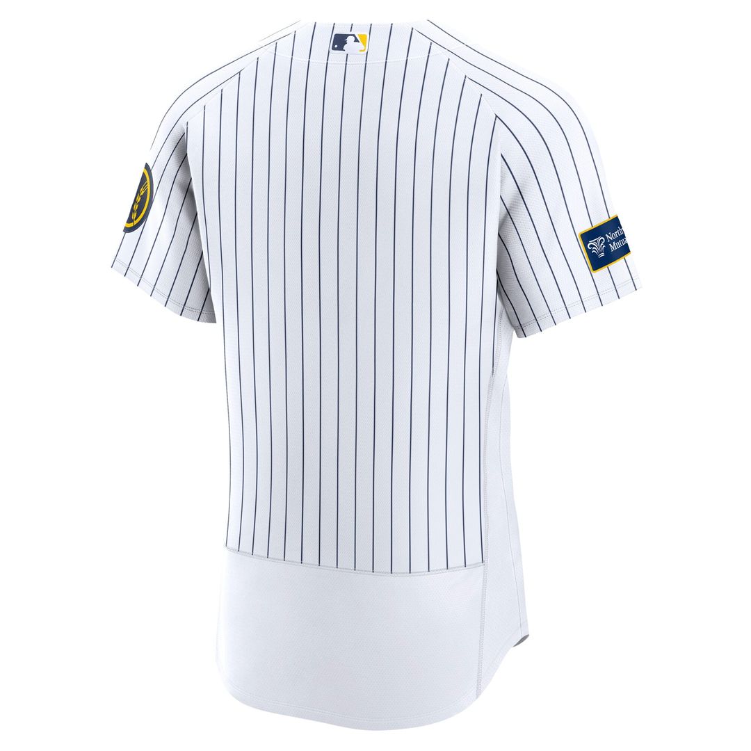 Milwaukee Brewers Alternate Sponsor Patch Jersey - White