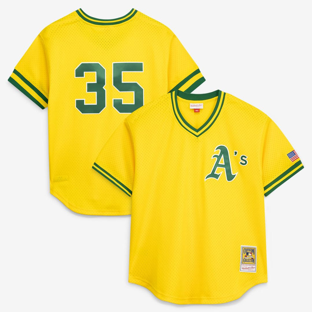 Rickey Henderson Athletics Authentic Jersey - Yellow