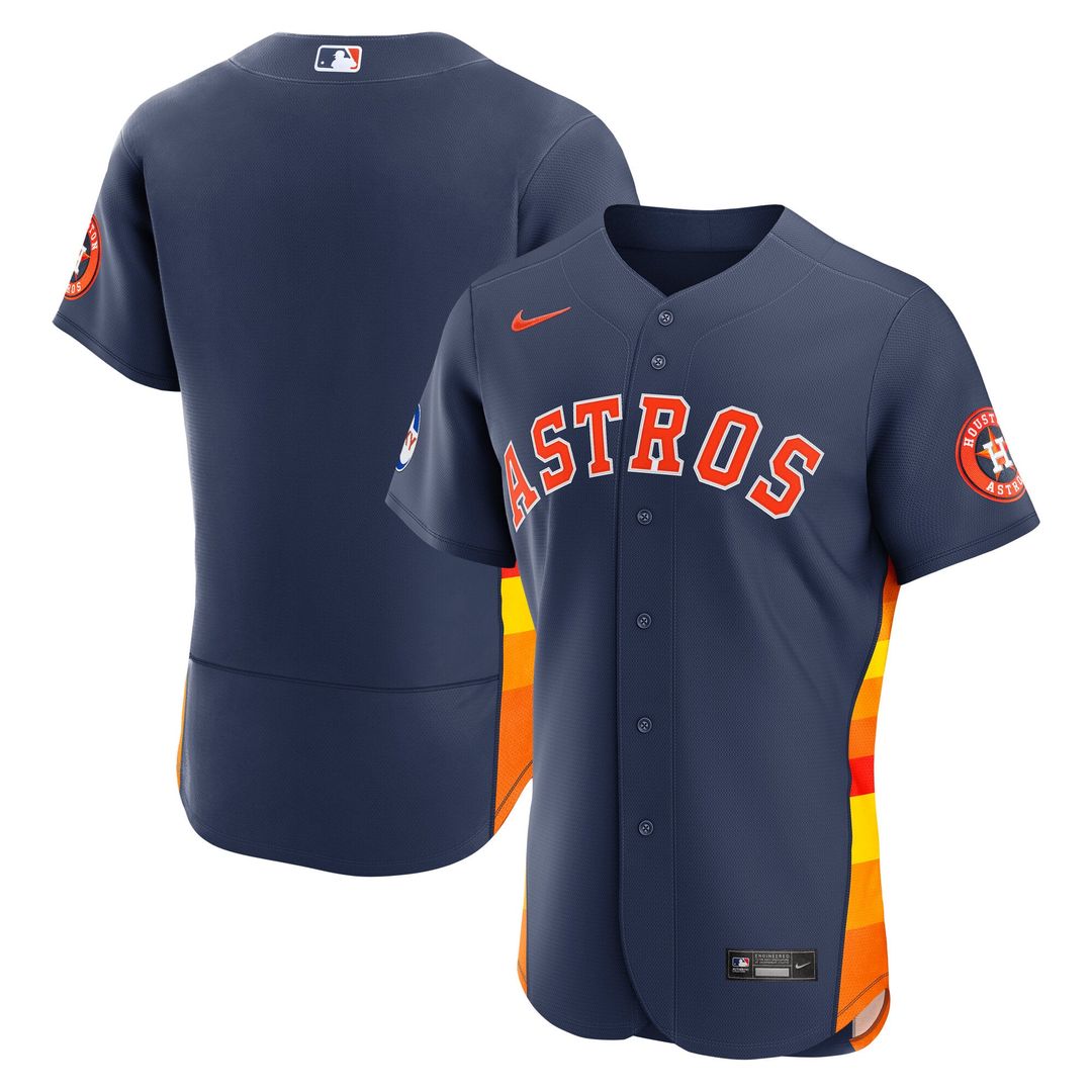 Houston Astros Alternate Sponsor Patch Jersey - Navy