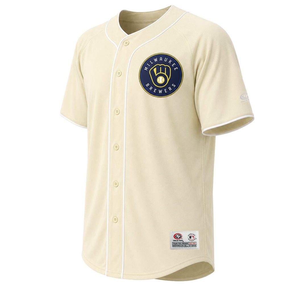 Milwaukee Brewers Fashion Jersey - Cream