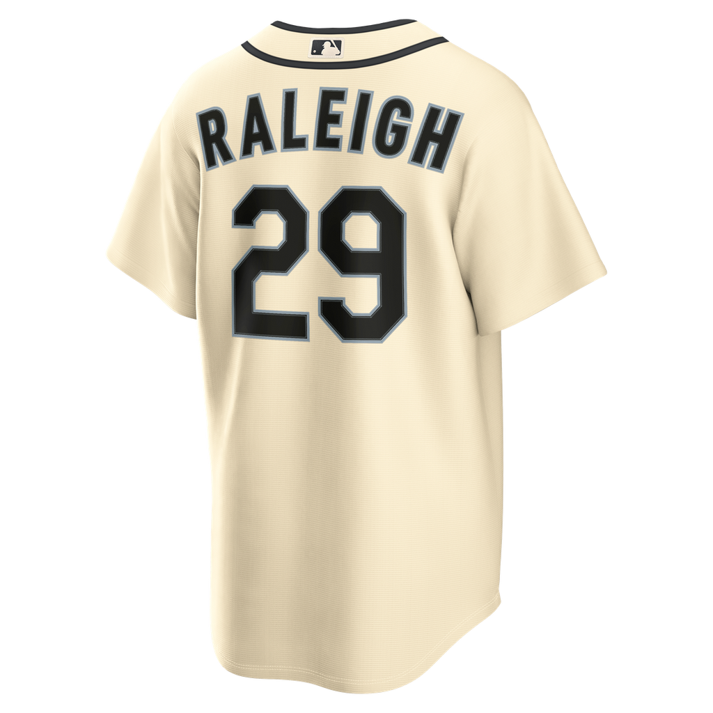 Cal Raleigh Seattle Mariners Alternate Jersey - Cream