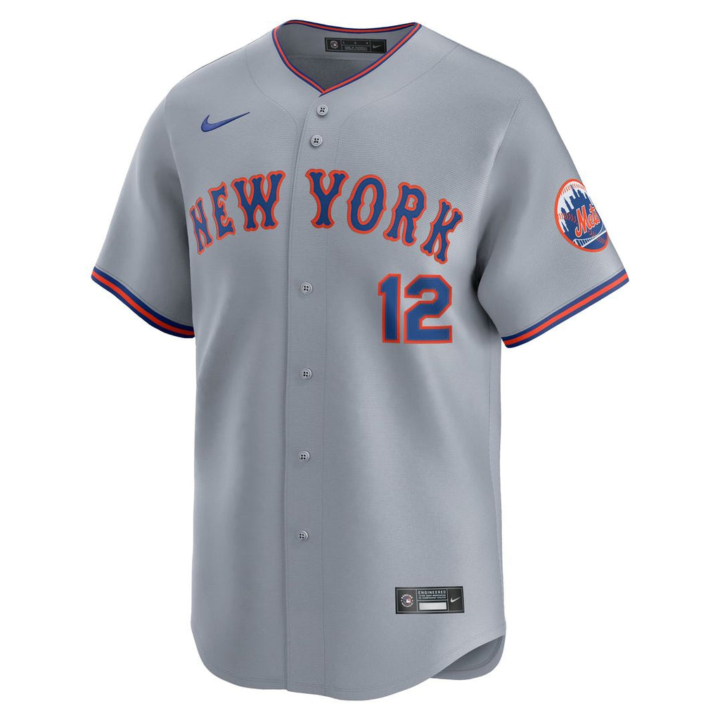 Francisco Lindor New York Mets Road Jersey - Gray