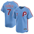 Trea Turner Philadelphia Phillies Alternate Jersey - Light Blue