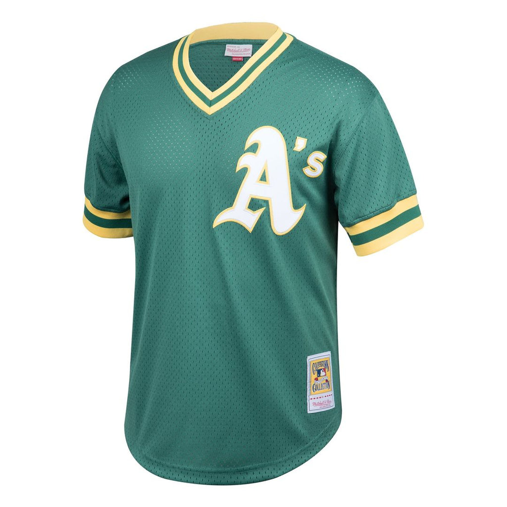 Rickey Henderson Athletics Big & Tall Mesh Jersey - Green