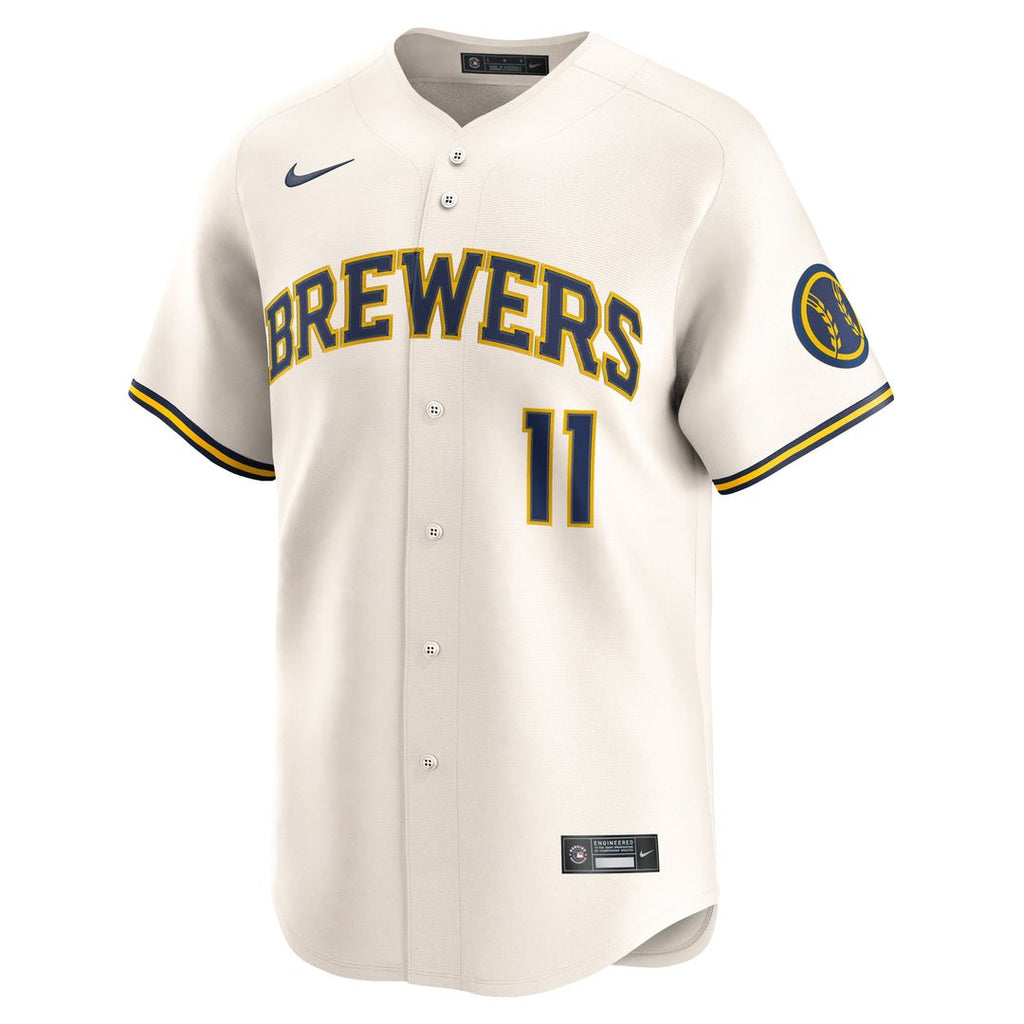 Jackson Chourio Milwaukee Brewers Home Jersey - Cream