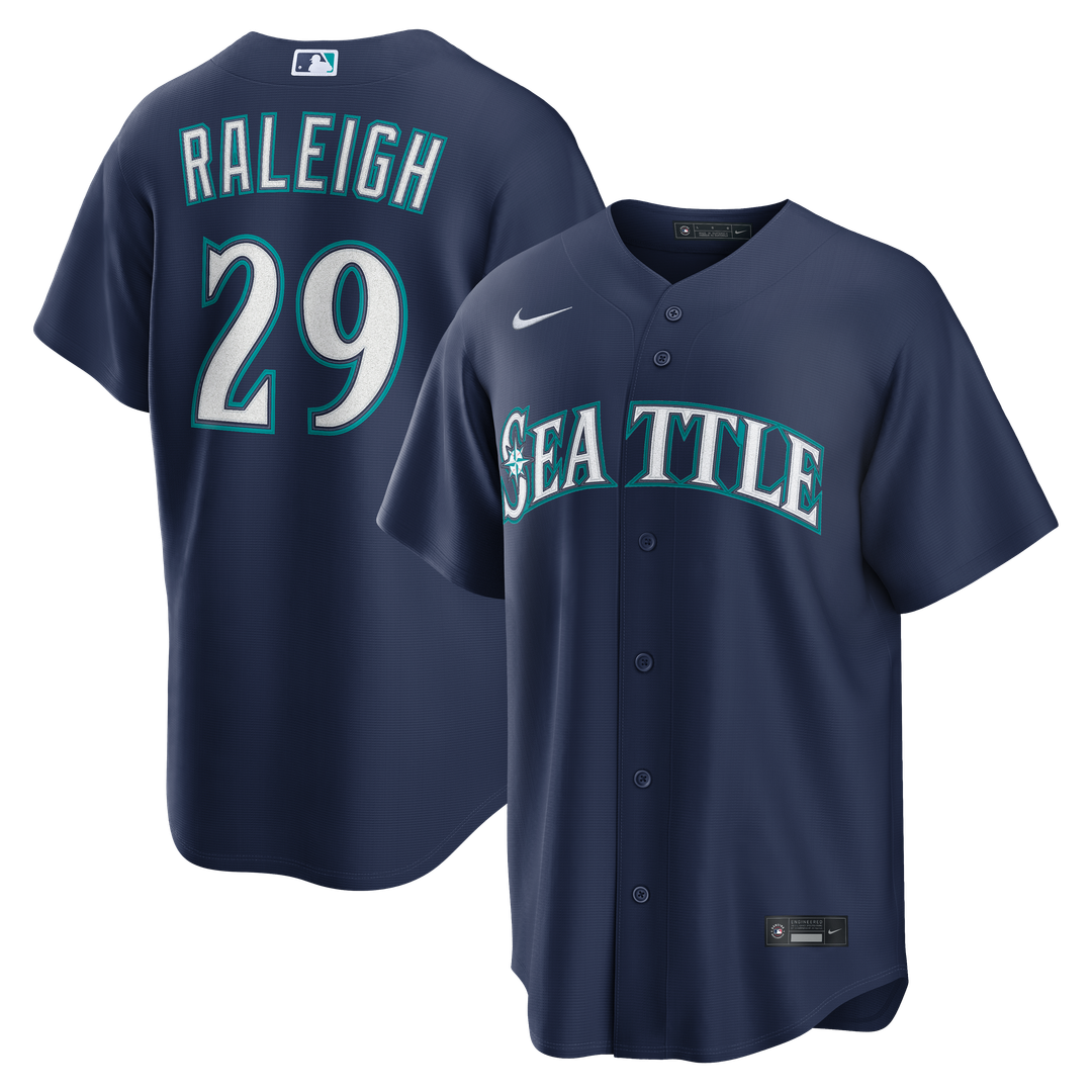 Cal Raleigh Seattle Mariners Alternate Jersey - Teal