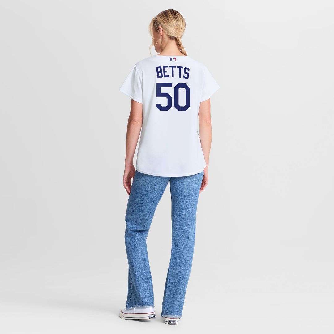 Mookie Betts Los Angeles Dodgers Women's Home Jersey - White