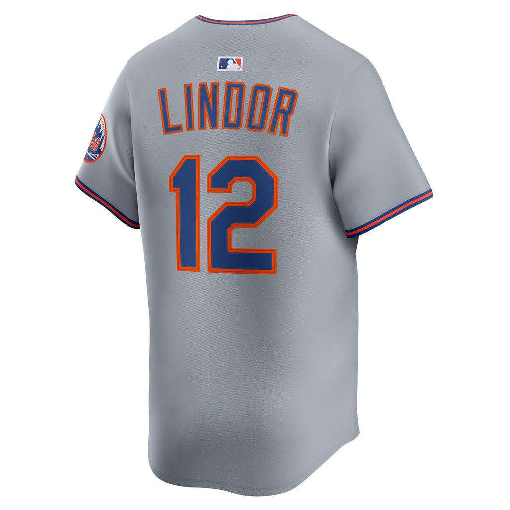 Francisco Lindor New York Mets Road Jersey - Gray