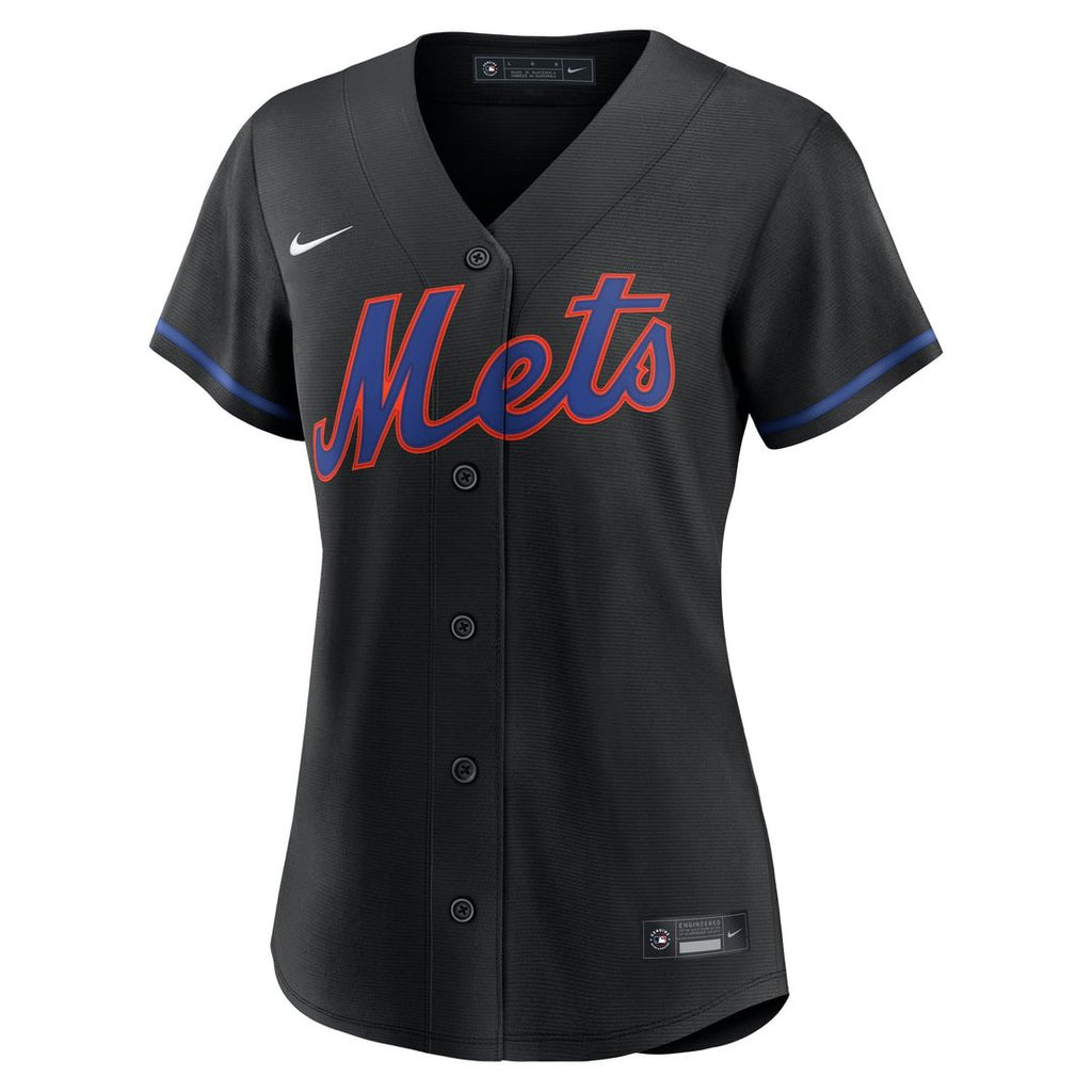 Francisco Lindor New York Mets Women's Alternate Jersey - Black