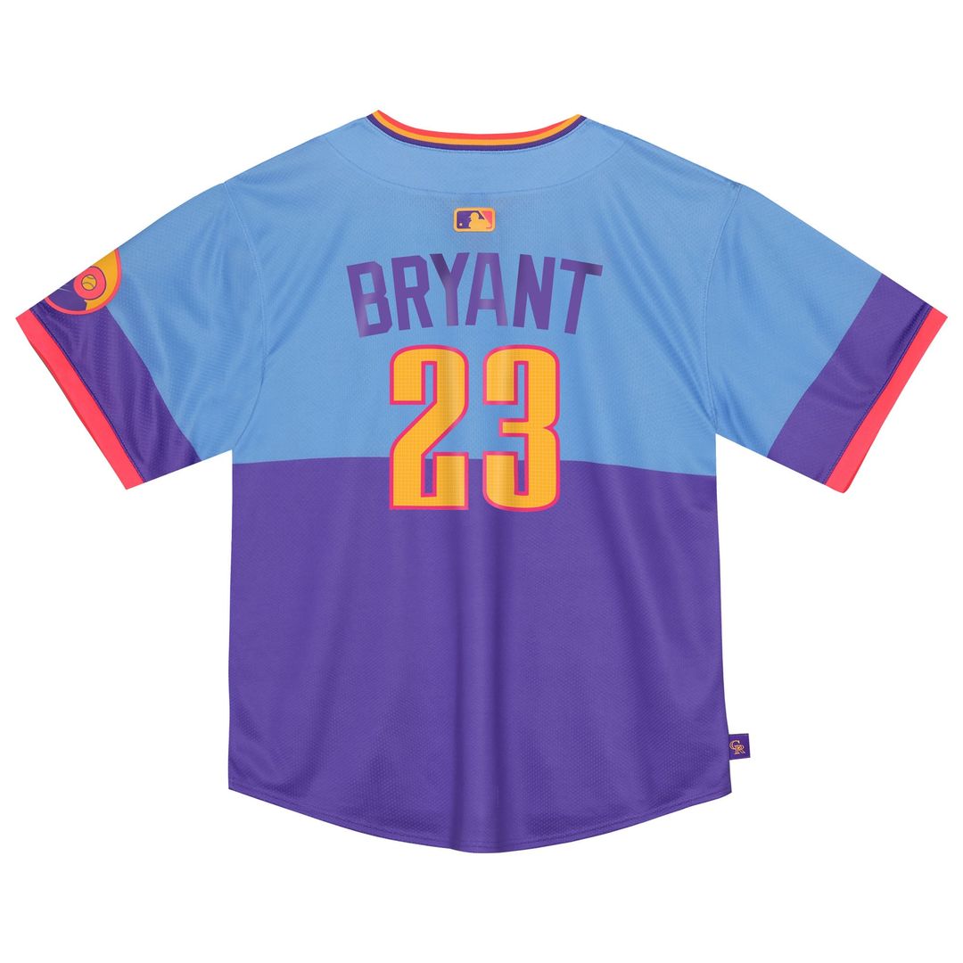 Kris Bryant Colorado Rockies Toddler 2025 Jersey - Purple/Light Blue
