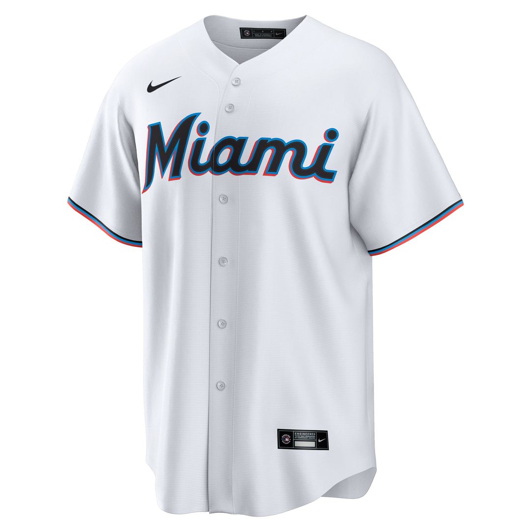 Eury Perez Miami Marlins Home Jersey - White