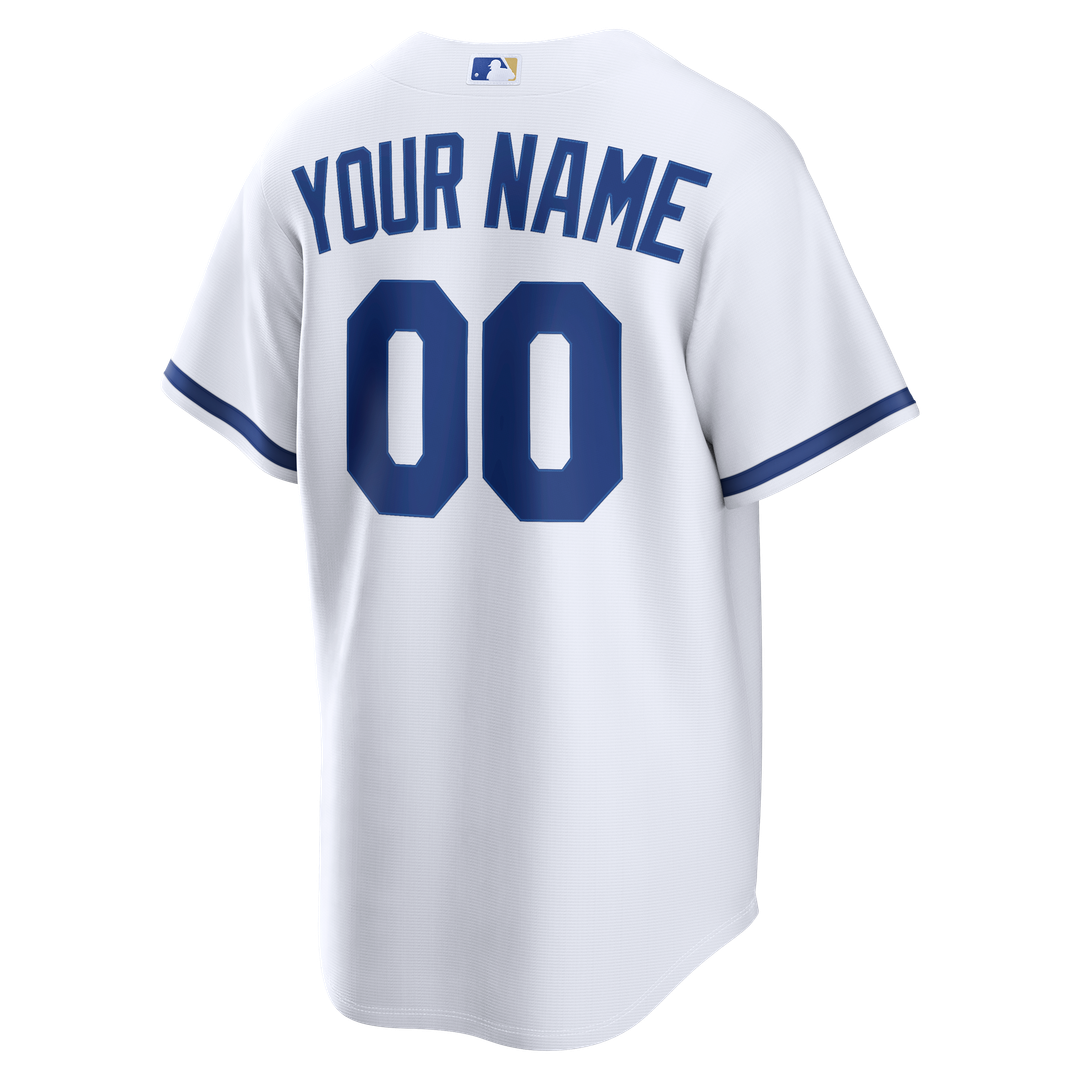 Kansas City Royals Home Replica Custom Jersey - White