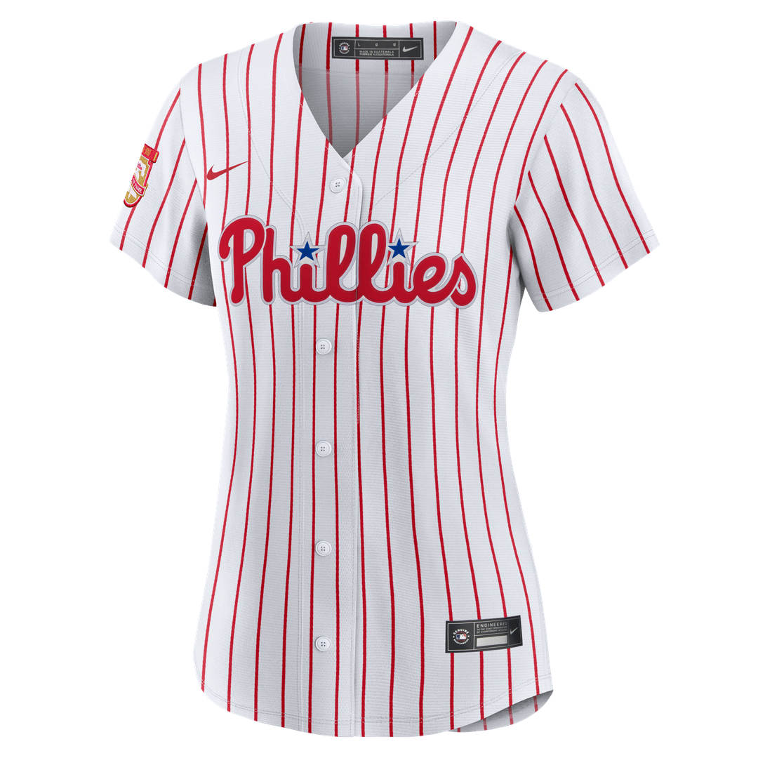 Chase Utley Philadelphia Phillies Women's Home Wall of Fame Patch Limited Edition Jersey - White