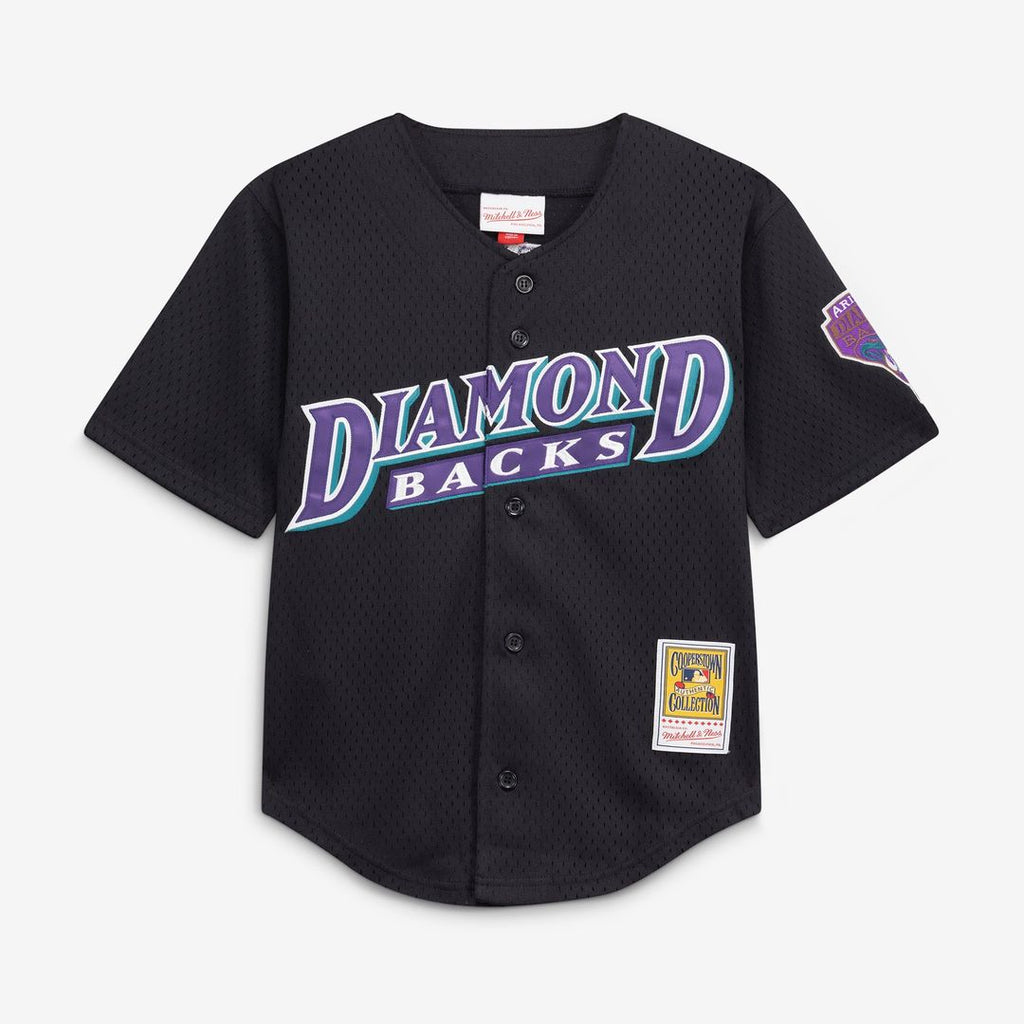 Randy Johnson Arizona Diamondbacks Youth Mesh Jersey - Black
