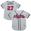 Fred McGriff Atlanta Braves 1995 Throwback Jersey - Gray